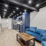 Open kitchen and living area in an Affordable Living Company shared housing home